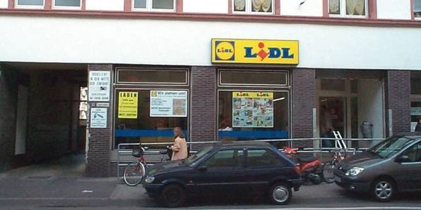 The first Lidl store, that opened in 1973